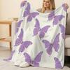 Lightweight Flannel Throw Blanket Butterfly Collection, Soft & Warm Cozy for Home, Outdoor Picnics, Halloween & Christmas Décor