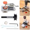 Woodworking 35mm Hinge Boring Jig Aid with 3Blade Hole Locator Opener Kit Woodwork Hole Puncher Drilling Guide