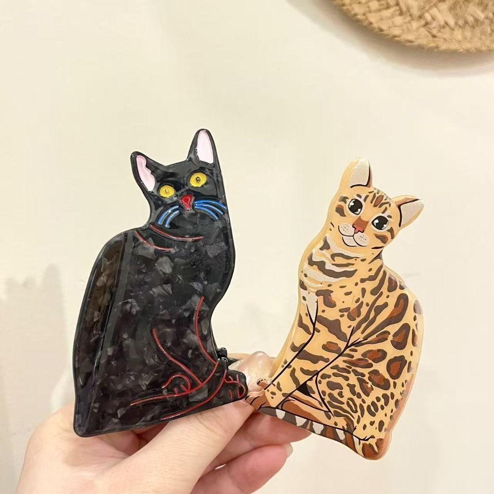 Acetic Acid Animal Acetate Hair Claw Cartoon Dog Shark Clip Fashion Cat Hair Clip Girl