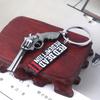 Game RDR2 Arthur Morgan Revolver Keyring Red Dead Redemption 2 Keychain Western Cowboy Fans Gift Cosplay Men Women Bag Jewelry