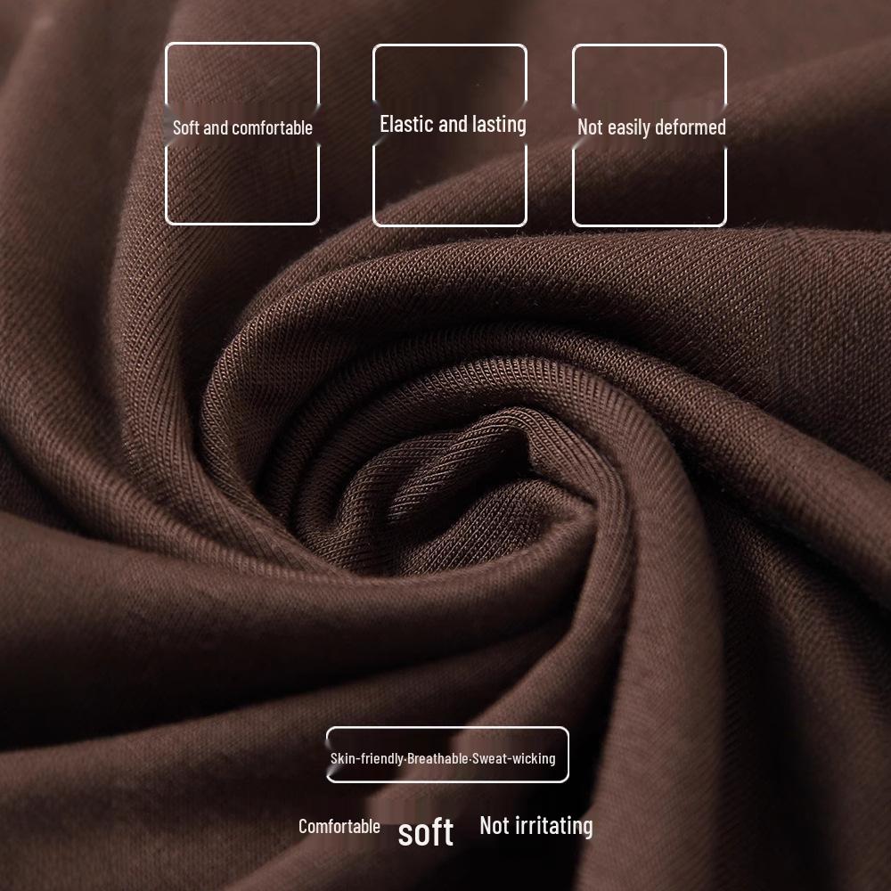 Women's Summer Modal Slim Fit Plus Size Black Short Sleeve T-Shirt