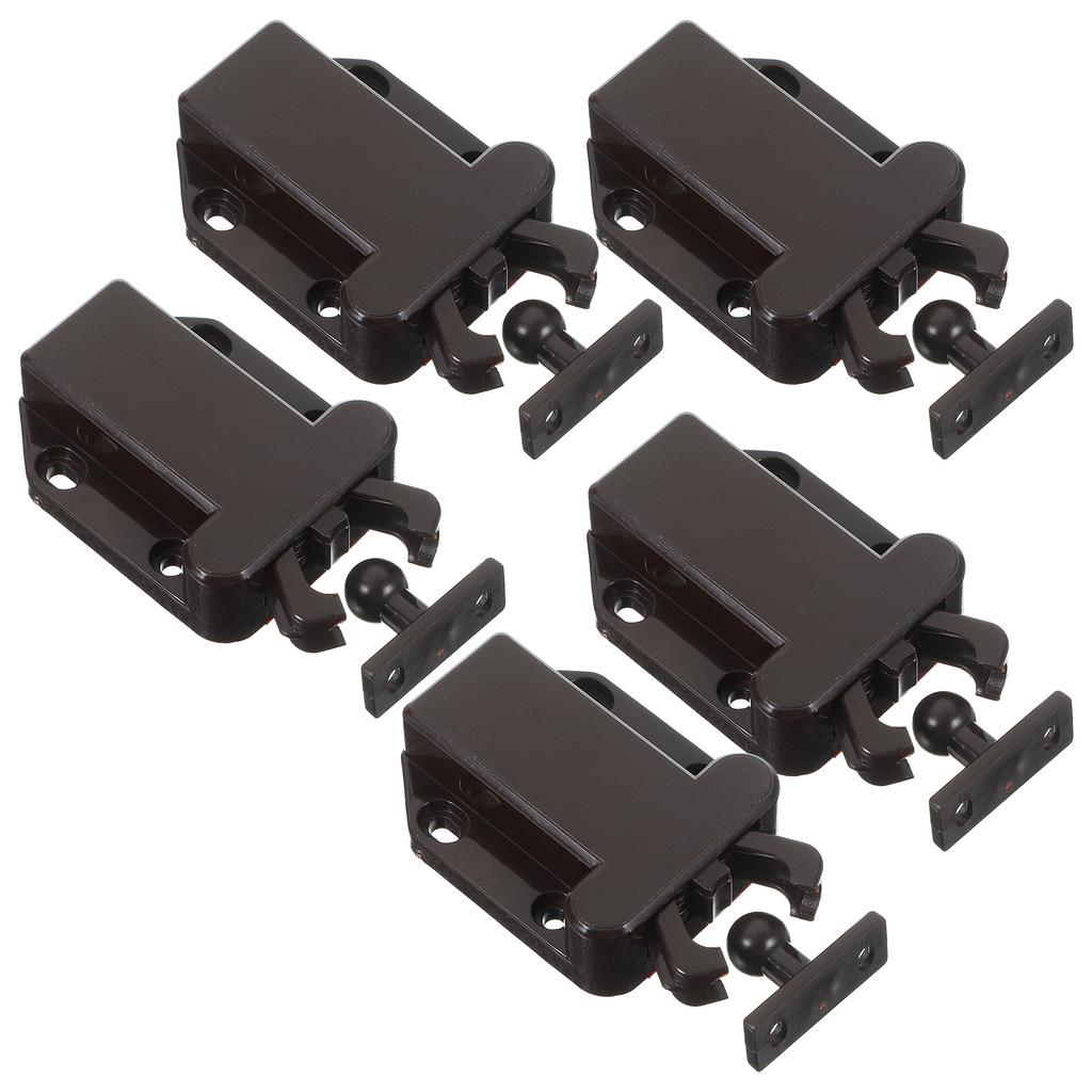 5Pcs Push To Open Latch for Cabinet Door Self-Locking Rebound Mechanism Suitable Kitchen Bedroom Cupboard Without Handles