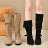 Fashion 2025 Fashionable High-quality and Versatile Boots Women's Autumn Winter Style Fashionable Boots Rubber Outsole