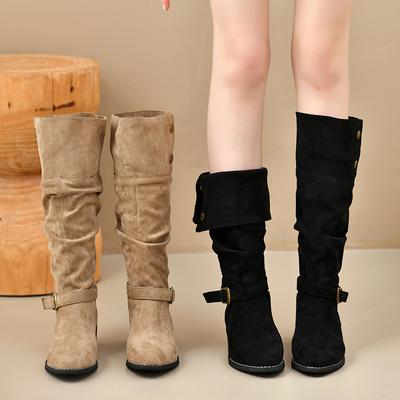 Mode 2025 Modische Hochwertige und Vielseitige Stiefel Damen Herbst Winter Stil Modische Stiefel Gummi-Außensohle
