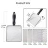 Mesh Cats Litter Scooper Stainless Steel Easy to Clean Kitten Sifter Shovels for Small Kitty Puppy Pet Cleaning Equipment