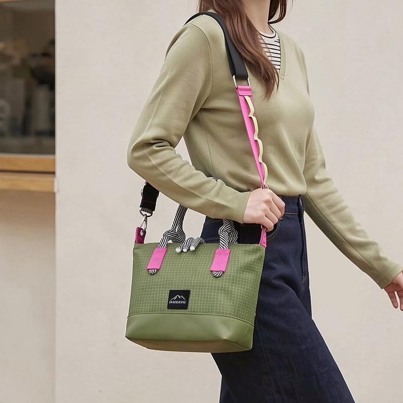 Wasserdichte Nylon-Tragetasche für Damen, große Kapazität, Umhänge-Crossbody-Handtasche mit Reißverschluss