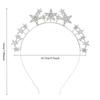 Gold Silver Color Crystal Star Hairband Sparkling Stars Tiaras Bridal Crown Hair Accessories Headwear Princess Queen