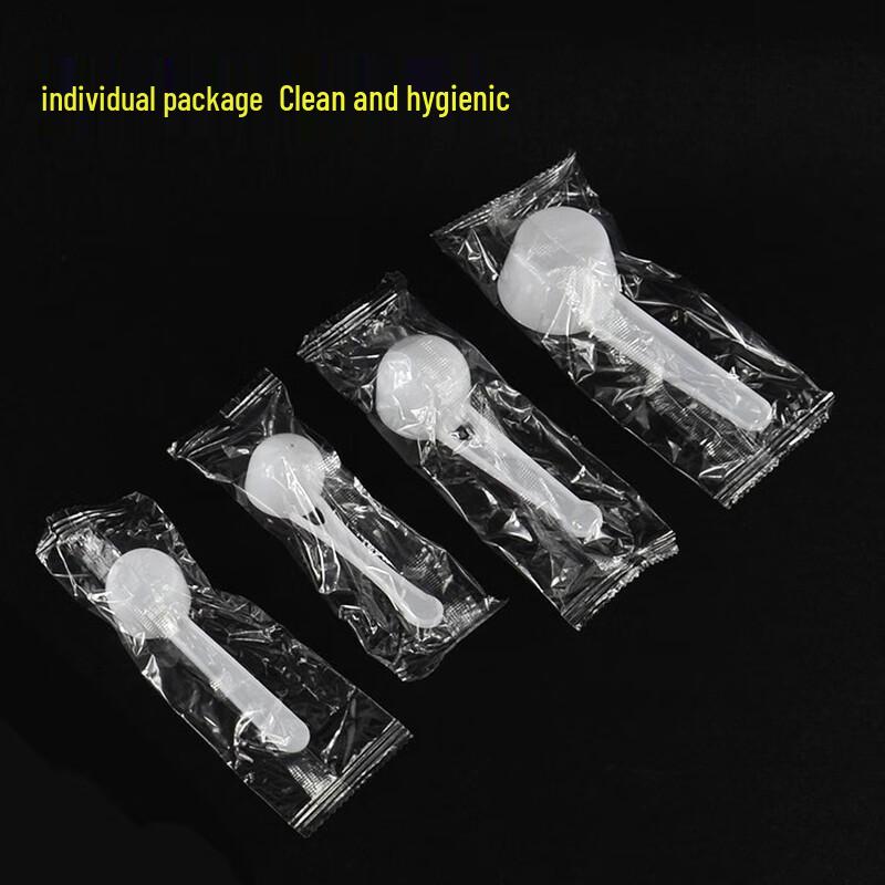 Zhaoran Plastic Powder Measuring Spoons - 50 Pcs White