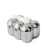 High-end Dining Table Tissue Box Ceramics Tissue Box Silver White Black