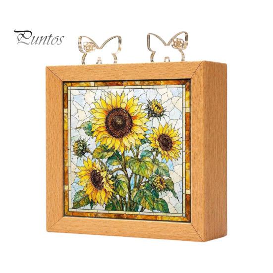 Functional Glowing Home Decor Acrylic Puzzle LED Night Light, 2-In-1 USB Royal Iris Bloom Jigsaw Lamp, DIY Floral Kit Creative Desktop Ambient