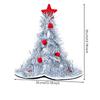 Christmas Tree Hat with Star Topper Festive Tinsel Whimsical for Holiday