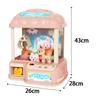 Machine à pinces avec 20 capsules Mini distributeur pour Adultes Garçons Filles Enfants Rose 40 Poupées
