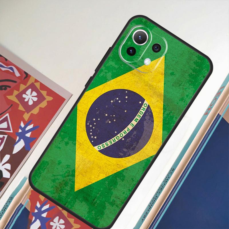 Brazil Brazilian Flag For Xiaomi 15 Ultra 14 13T 14T 15T 17 Pro Max Case For POCO X7 Pro X5 X6 F5 F6 F7 F8 Ultra