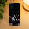 Freemasonry Symbol Phone Case For Samsung S25,24,23,22,30,21,10,9,Ultra,Plus,Lite Soft Black Case
