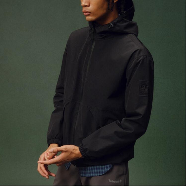 Timberland Outdoor Simple Hooded Zipper Hiking Waterproof Windproof Breathable Warm Jacket Men Jacket A69PU-001