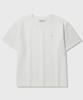 KIIMUIR [Crop] Contrast Roll-Up Crop Short Sleeve T-Shirt_White