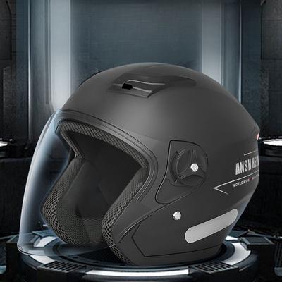 Yeni Ulusal Standart Elektrikli Araba Kaskı Erkek ve Kadın Kış Pil Motosiklet Yarım Kask Dört Mevsim Evrensel Başlık