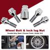 WheelBolts Locking Lug Nuts M12 x 1.5 with Locks Key For Nissan MICRA (K12) Qashqai NOTE (E11) Alloy Wheel Lug Stud & Taper Seat