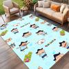 Cartoon comics Print Rug, Washable Floor Carpet, For Entryway Dorm Laundry Room Office Study, Home Decor Birthday Christmas Gift