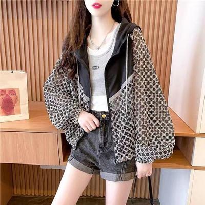 Giacca Leggera da Donna con Cappuccio, Vestibilità Larga, Protezione Solare Estiva, Cardigan Leggero