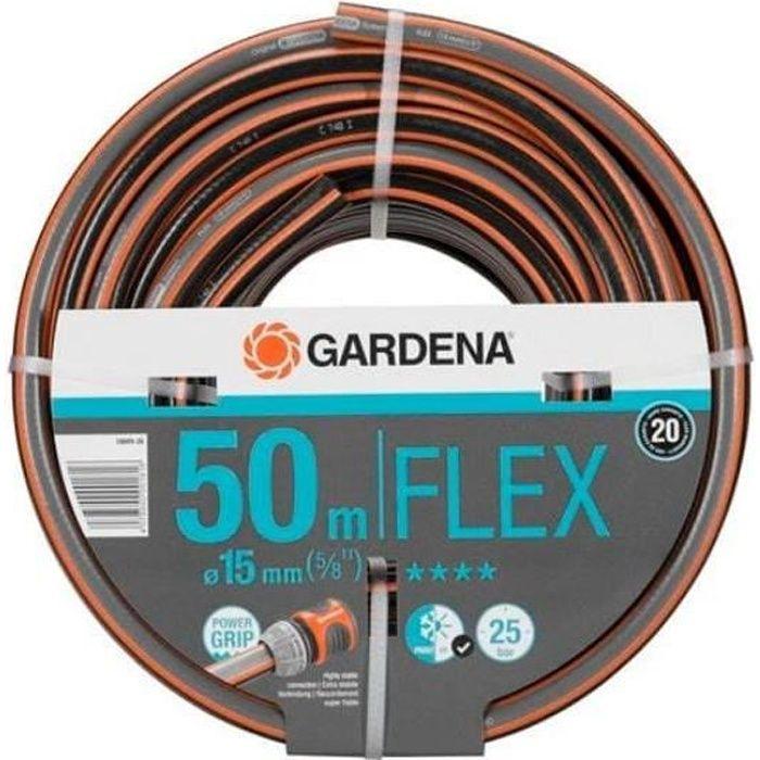 GARDENA Comfort FLEX Garden Hose – Length 50m – Ø15mm – Kink-free and Dimensionally Stable – 20-year Warranty (18049-26)