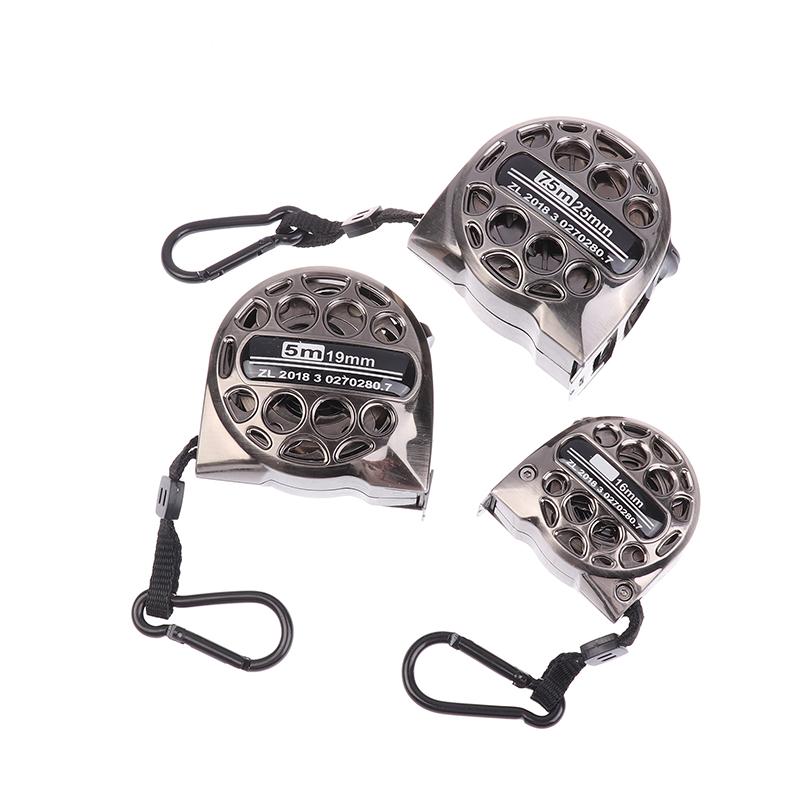 3/5/7.5M Metric Tape Measure Stainless Steel Anti-Corrosion Retractable Metric Ruler Hollow Design Woodworking Measuring Tool