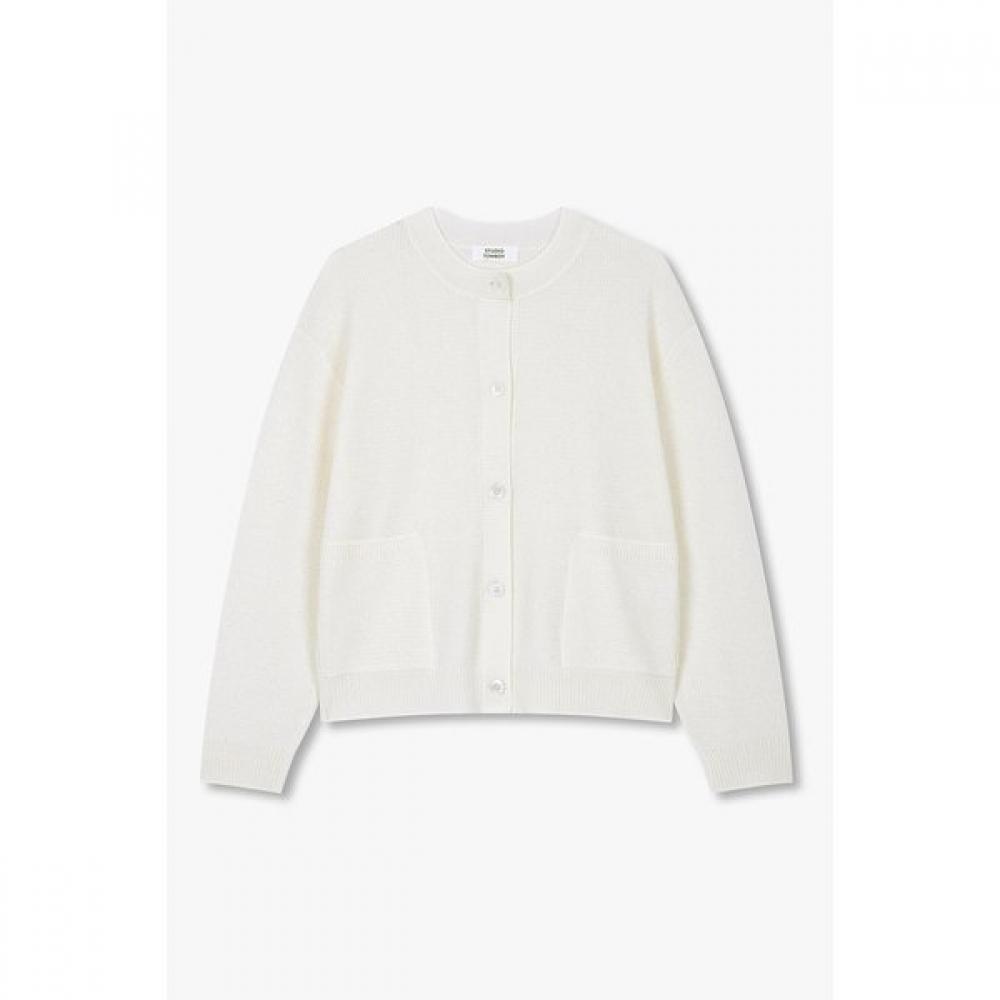 Studio Tomboy Round Neck Long Sleeve Cardigan 9176351971ct