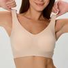 Жіночий безшовний бездротовий бюстгальтер Зручний тонкий дизайн Повна чашка Нижня білизна Підтримка проти провисання Ребристий бюстгальтер Гладкий силует Бюстгальтери з високою підтримкою