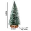 Christmas Mini Green & White Cedar Needle Tree Desktop Ornament
