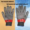 Cut Resistant Glove Adjustable Metal Cut Resistant Gloves, Suitable for Slaughter, Food Processing, Oyster Removal, Common for Both Left and Right