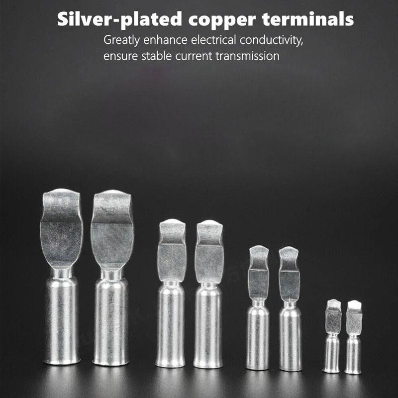 2PCS For Anderson Connector Plug Electric Forklift EV Car Battery Quick Connect Disconnect Power 50A 120A 175A 350A 600V Plug