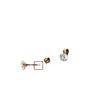 2024 Gold Ear Bone Studs for Women: 925 Silver Needle, Screw Buckle, Sleep-Friendly Piercing Earrings