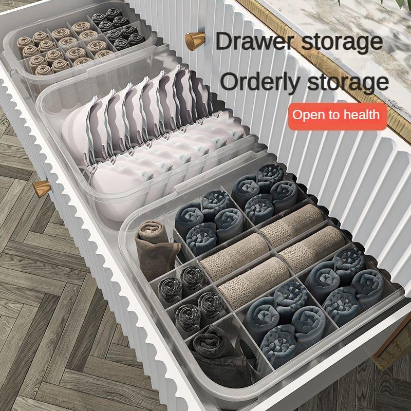 Drawer Type Underwear Panties Socks Storage Box Household Multi-function Compartment Storage and Organization Box