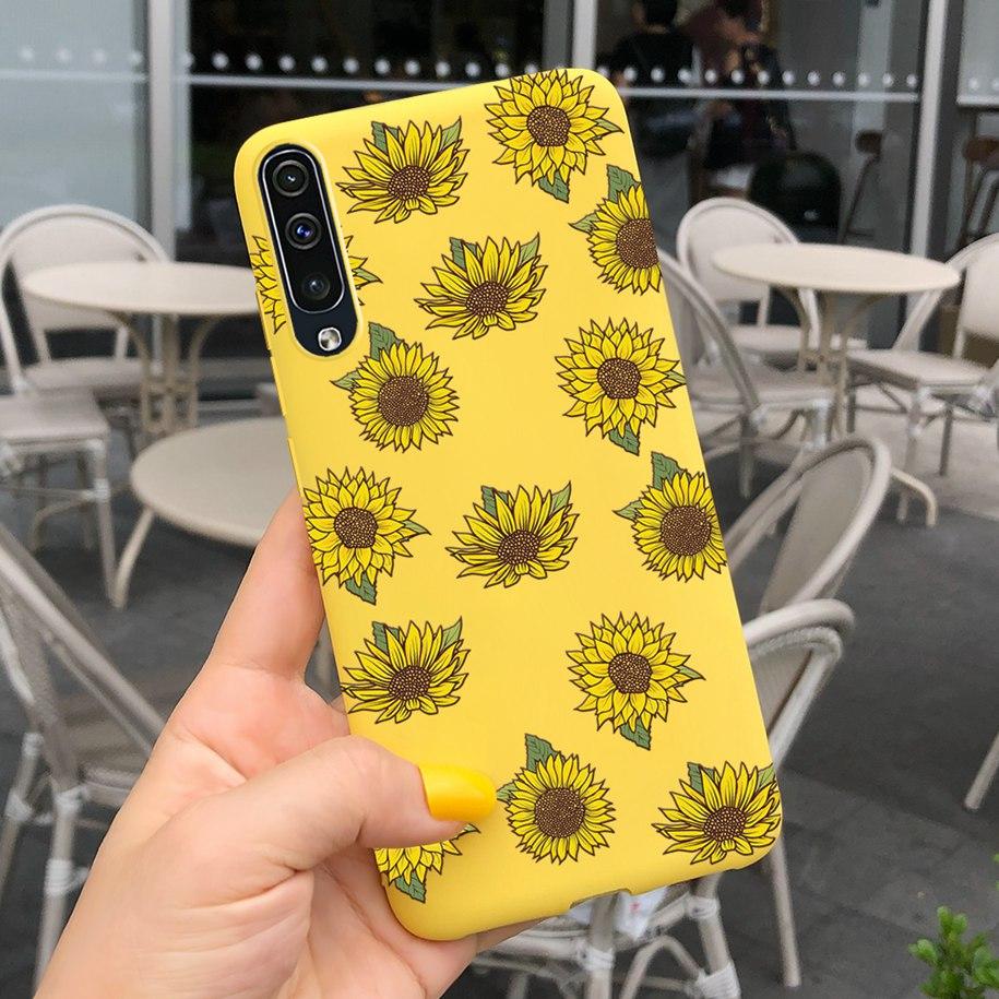 For Samsung Galaxy A70 Case Soft Rubber Tpu Phone Case Purple Lavender Cover For Samsung A70 2019 Case A 70 Back Cover A70s Case
