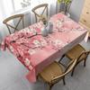 1pc Spring Cherry Blossom Tablecloth, 152.4*218.44 Cm, Polyester, Easy To Clean, Suitable for Coffee and Dining Tables, Suitable for Indoor and Outdoo