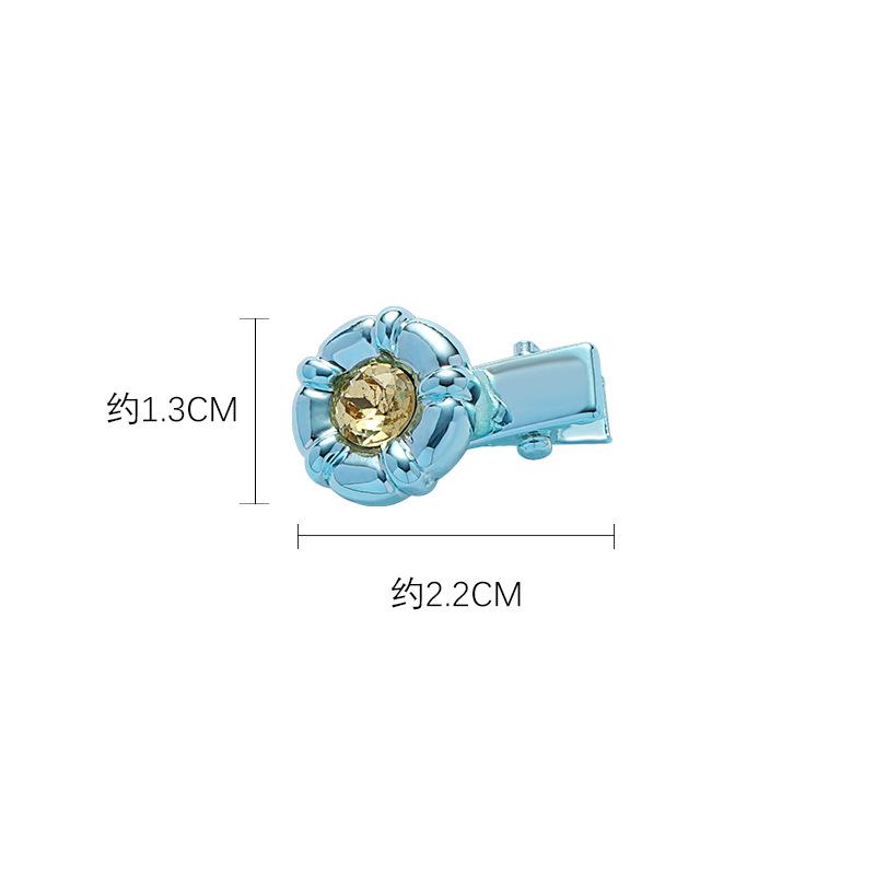 Dopamine blue irregular small clip niche versatile hairpin fashion cold style hair accessories