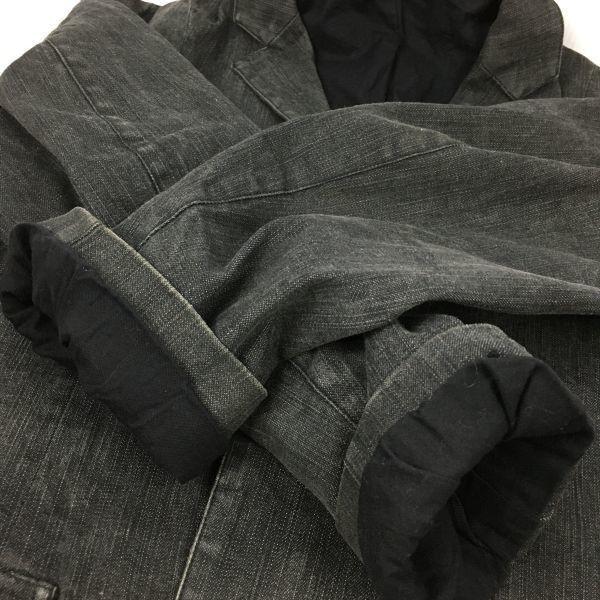 Extra Edition UNITED ARROWS Men's M Black Denim Shop Coat Chester Coat Jacket(USED)