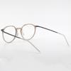 Alloaiweeo [The Air] Al5212 1010G Ultra-Light Semi-Oversized Crown Panto Transparent Khaki Eyeglass Frame Blue Light Lens Selection