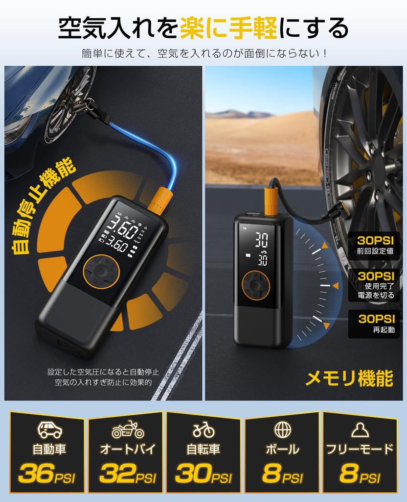 Electric Tire Pump for Bicycles and Motorcycles LCD Fills in 10 2025 New Smart 150 PSI Adjustable Compatible with Presta and Schrader Fast Storage and