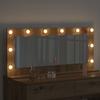 Rectangular Washbasin Mirror Artisan Oak Finish 100 x 45 x 18 cm