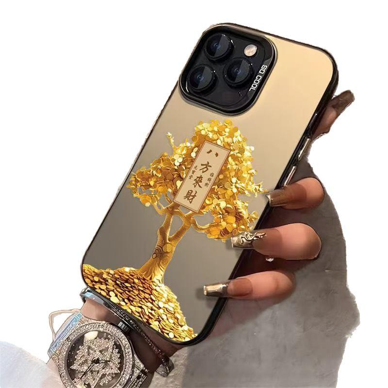 Money Tree Lucky Tree Applicable To Apple 16 Mobile Phone Case iPhone17 New 15Promax Fortune 14 Guochao 13