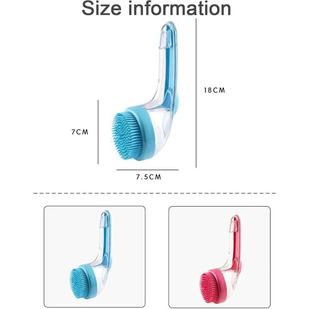 New Pet Bath Brush 2 In 1 Dog Bath Brush With Built-in Shampoo Dispenser Pet Wash Brush Dogs Cats Grooming Massage Brush