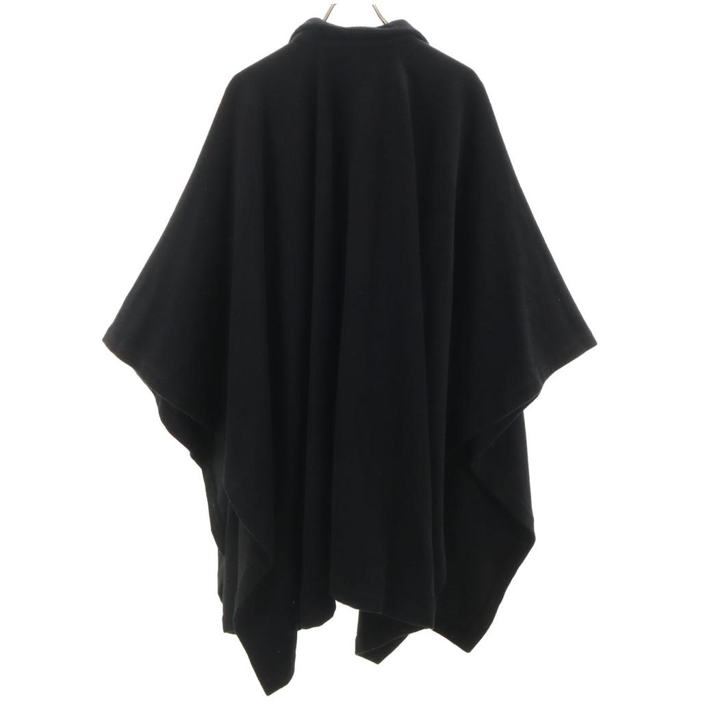 La Mode BALENCIAGA 90s Made In Japan Old Long Poncho 38 Black Cape Coat Women Used