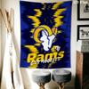 Los Angeles Rams Wall Tapestry Aesthetic Wall Hanging Printed Fabric Blanket Decorative Tapestries for Bedroom Living Room Home Decor