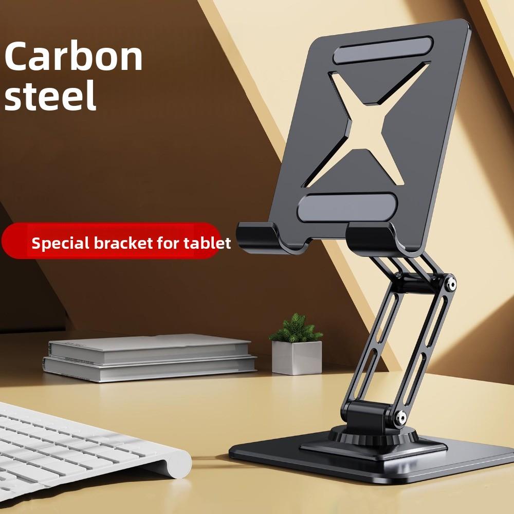 Metal Frame Foldable Tablet Stand Rotatable Tablet Phone Bracket Desk Holder