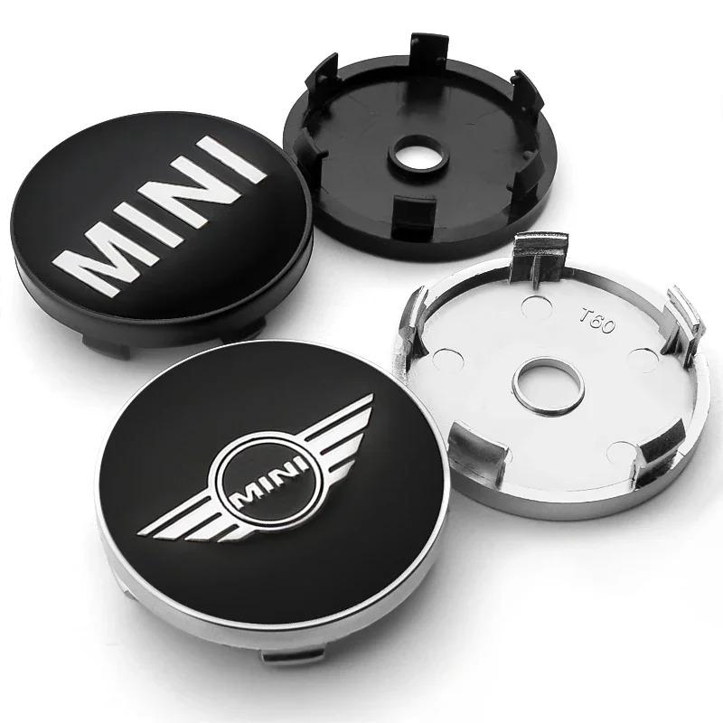 4Pcs 60mm Car Wheel Center Hub Caps Rim Cover Emblem Badge For MINI Cooper One S JCW R56 R53 R57 R60 R59 F54 F55 F56 Accessories
