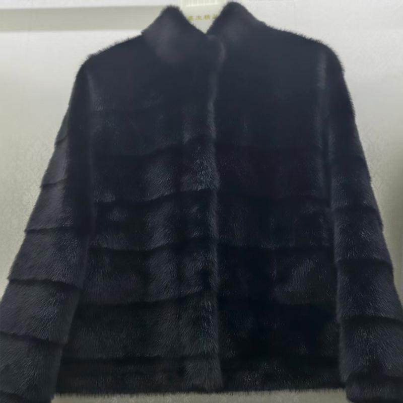 European Mink Stand-Up Collar Fur Coat - Short, Warm, Versatile Winter Fashion