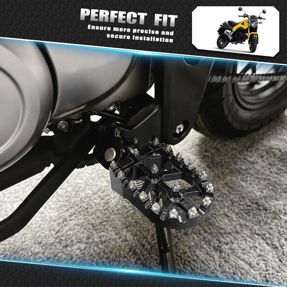 Footpeg Footrest Pedals Foot Pegs Rests CNC Motorcycles For Honda MONKEY 125 2020-2024 MSX 125 GROM125 2013-2024 Mopeds Scooters