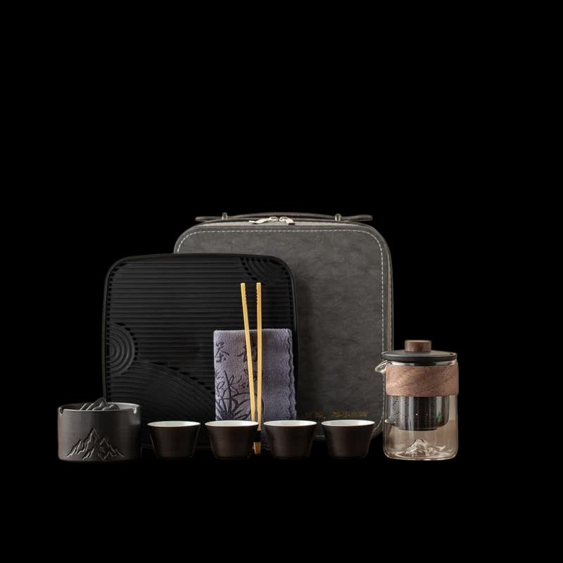 Dongyue Portable Kung Fu Tea Set with Tray