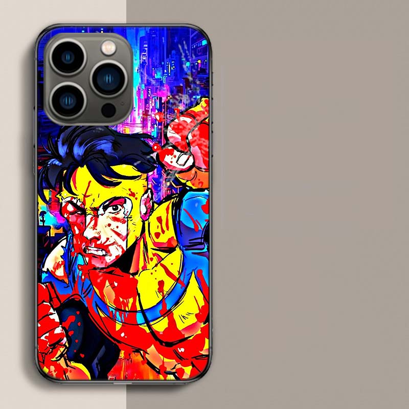 Cartoon Invincible Phone Case For Iphone 17 Air 15 Pro 14 Plus 16 Pro Max 17E 16E 12 13 Mini 11 Cover Cute Fundas